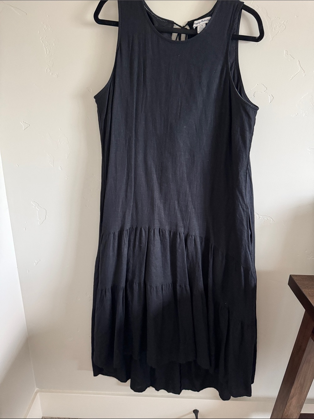 Tommy bahama black linen dress excellent condition